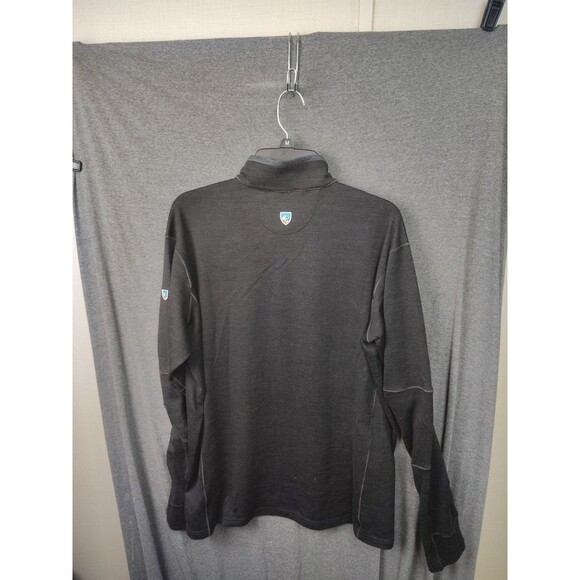 Kuhl Revel 1/4 Zip Kashmira Fleece Sweater Pullover Black 3007 Men's Xlarge - Picture 5 of 8